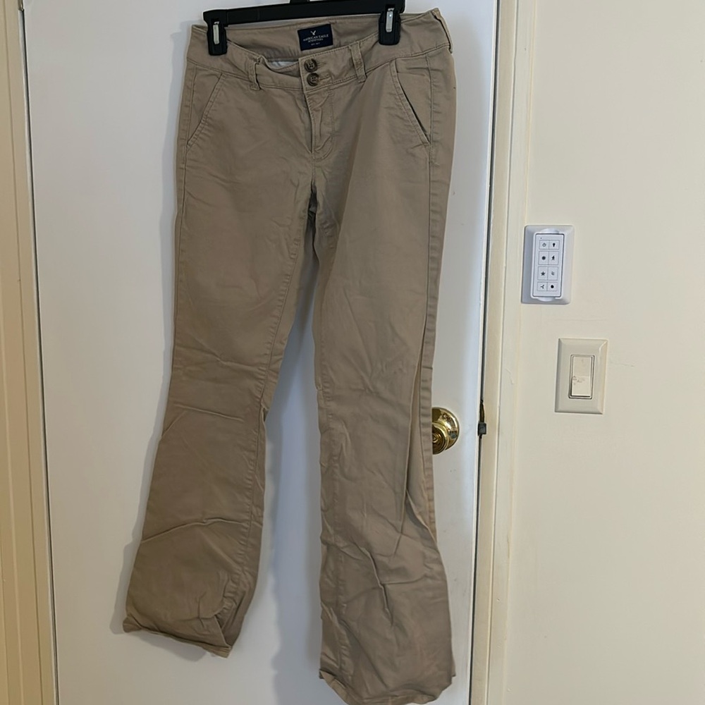 American Eagle Outfitters Cream Size 4R Pants